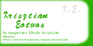 krisztian eotvos business card